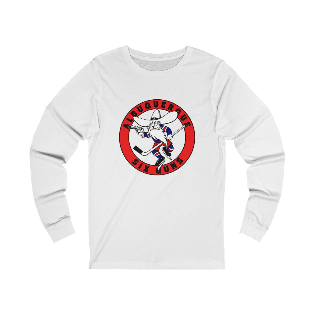 Albuquerque Six Guns Long Sleeve Shirt - White
