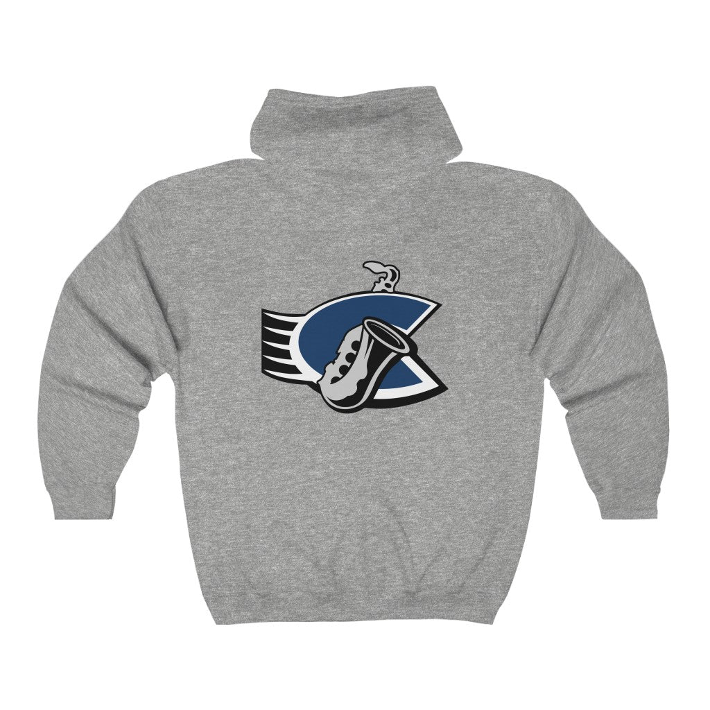 Chicago Bluesmen Hoodie (Zip), front, plain (design is on the back), view 2