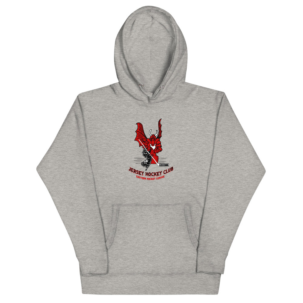Jersey EHL Hoodie (Premium) with the red devil skater mascot on the front