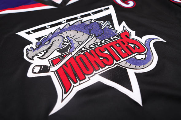 Lowell Lock Monsters Black Replica Jersey (BLANK)