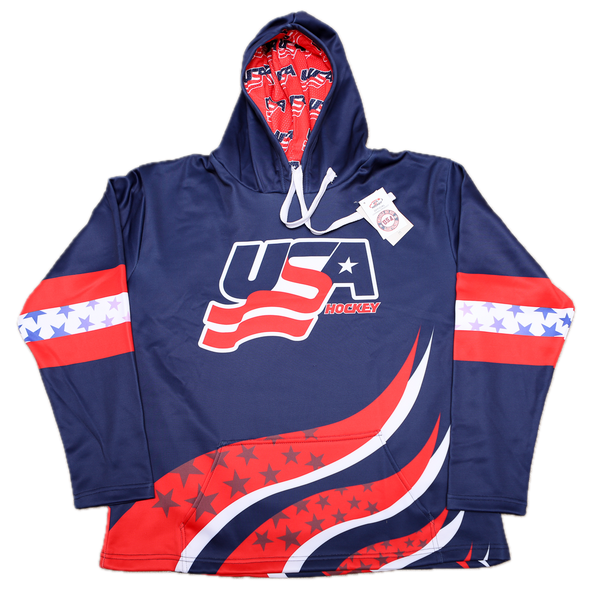 1996 USA Hockey Blue Performance Hoodie (PRE-ORDER)