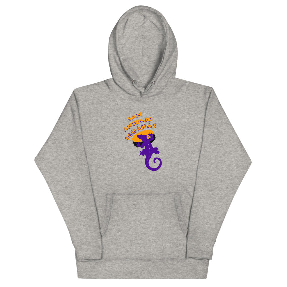 San Antonio Iguanas Hoodie (Premium) - Carbon Grey
