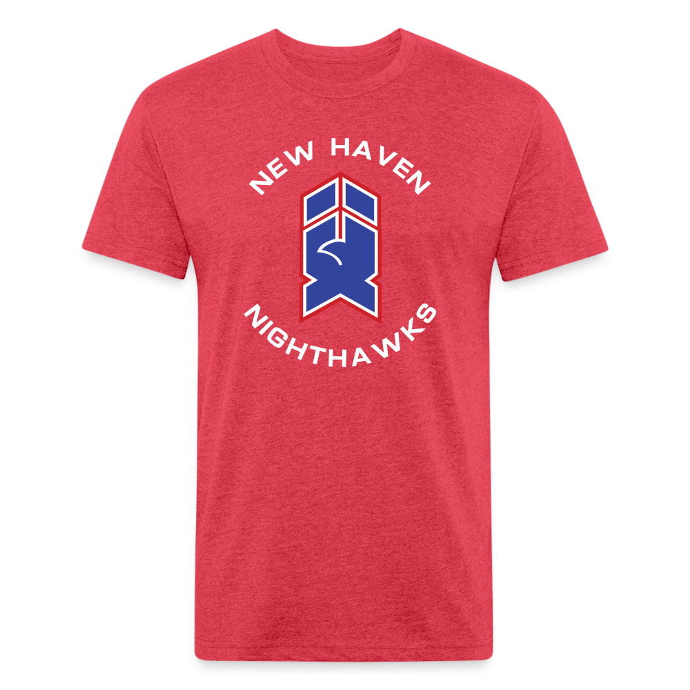 New Haven Nighthawks 1980s T-Shirt (Premium Tall 60/40) - heather red