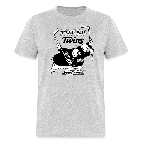 Winston-Salem Polar Twins T-Shirt - heather gray