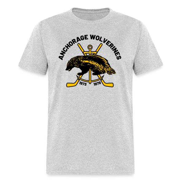 Anchorage Wolverines T-Shirt - heather gray