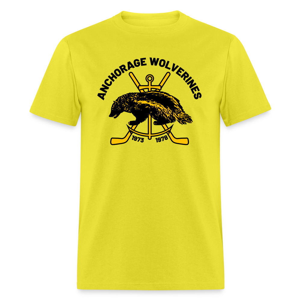 Anchorage Wolverines T-Shirt - yellow