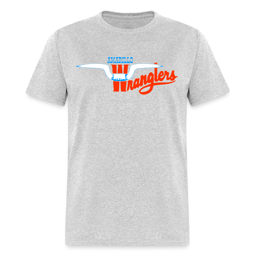 Amarillo Wranglers Horns T-Shirt - heather gray