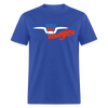 Amarillo Wranglers Horns T-Shirt - royal blue