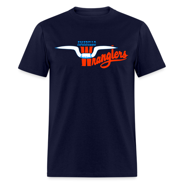 Amarillo Wranglers Horns T-Shirt - navy