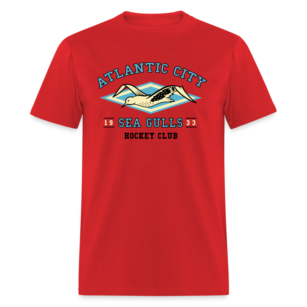 Atlantic City Sea Gulls T-Shirt - red