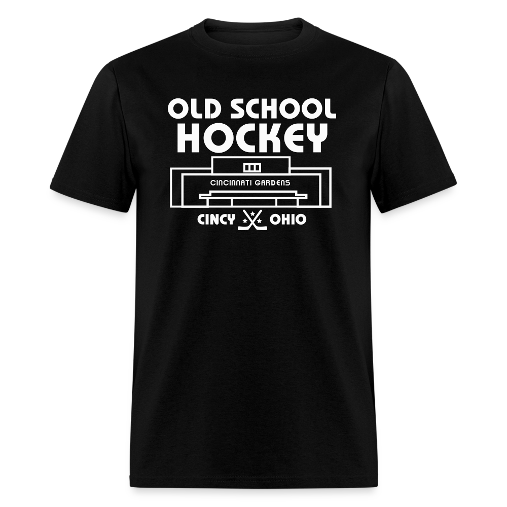 Cincinnati Gardens Old School Hockey T-Shirt - black