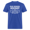 Cincinnati Gardens Old School Hockey T-Shirt - royal blue