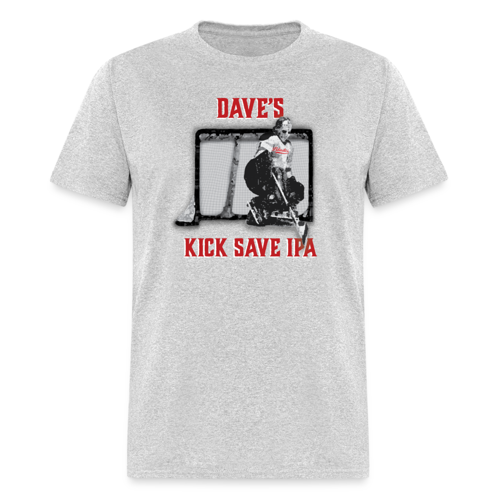 Dave's Kick Save IPA T-Shirt - heather gray