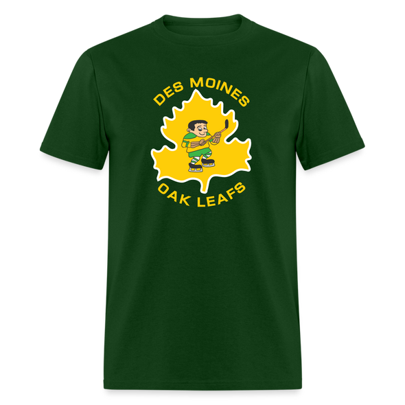 Des Moines Oak Leafs T-Shirt - forest green