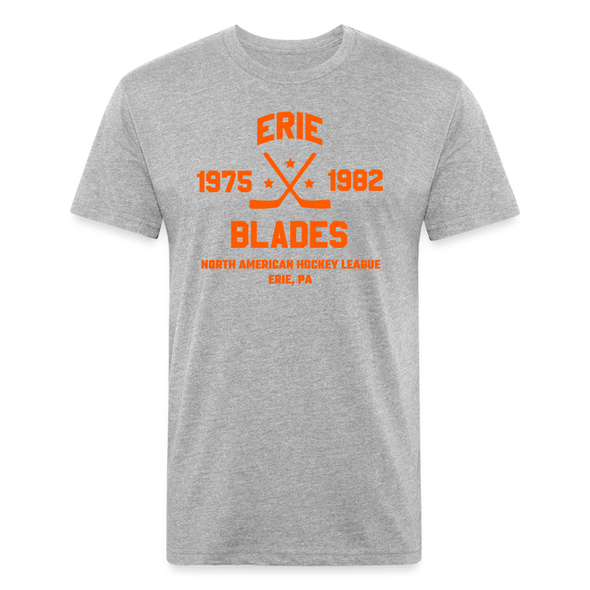 Erie Blades Dated T-Shirt (Premium) - heather gray