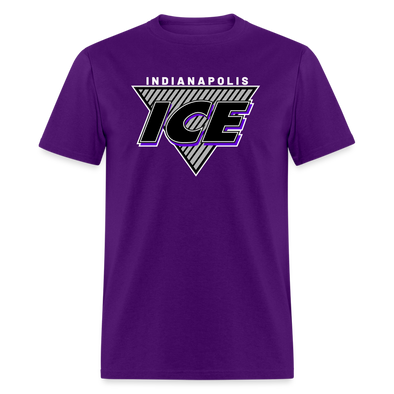 Indianapolis Ice Triangle T-Shirt - purple