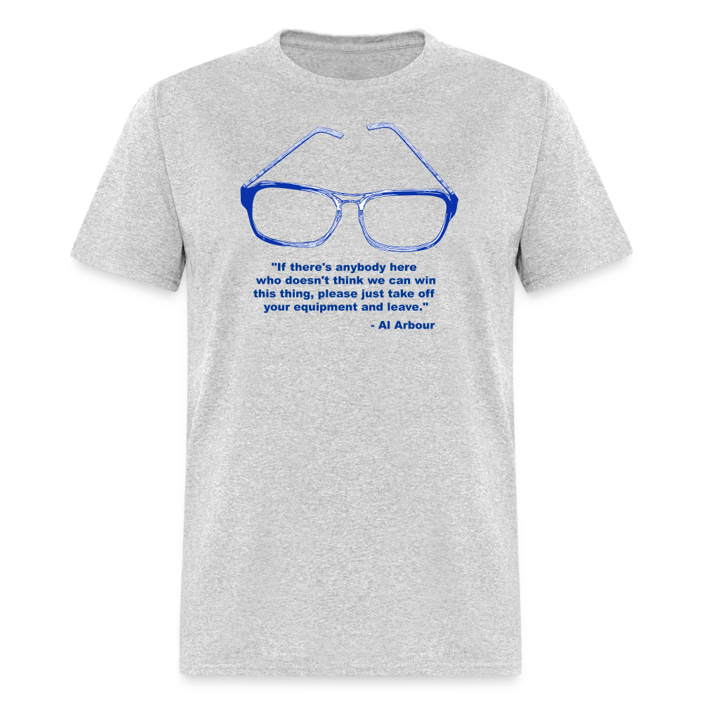 Lighthouse Hockey Glasses T-Shirt - heather gray