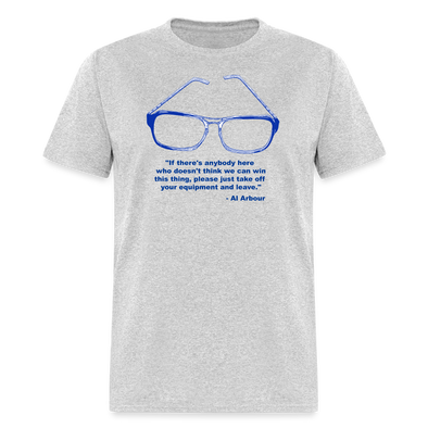 Lighthouse Hockey Glasses T-Shirt - heather gray