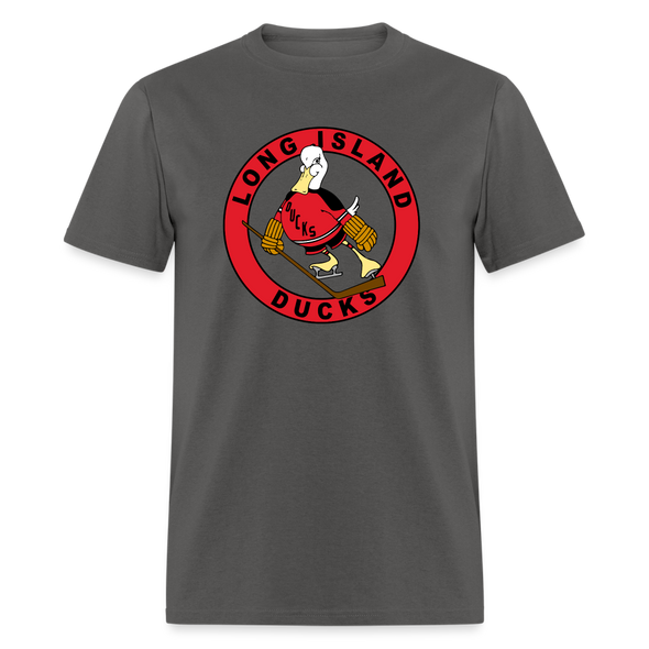 Long Island Ducks 1970s T-Shirt - charcoal