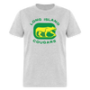 Long Island Cougars T-Shirt - heather gray