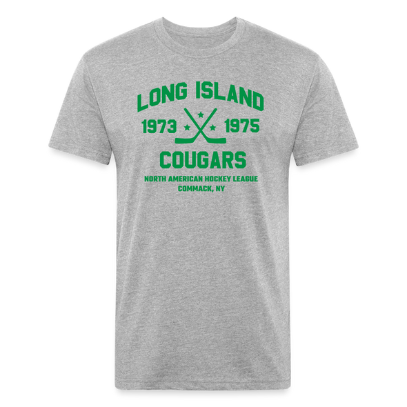 Long Island Cougars Dated T-Shirt (NAHL) (Premium) - heather gray