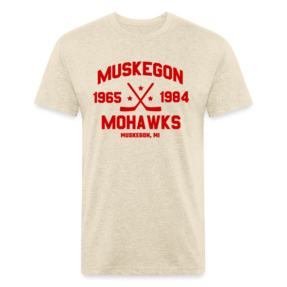 Muskegon Mohawks Dated T-Shirt (Premium) - heather cream