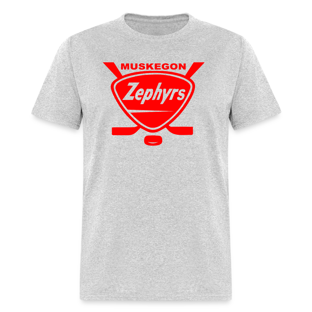 Muskegon Zephyrs T-Shirt - heather gray