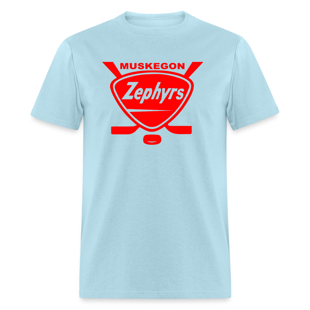 Muskegon Zephyrs T-Shirt - powder blue