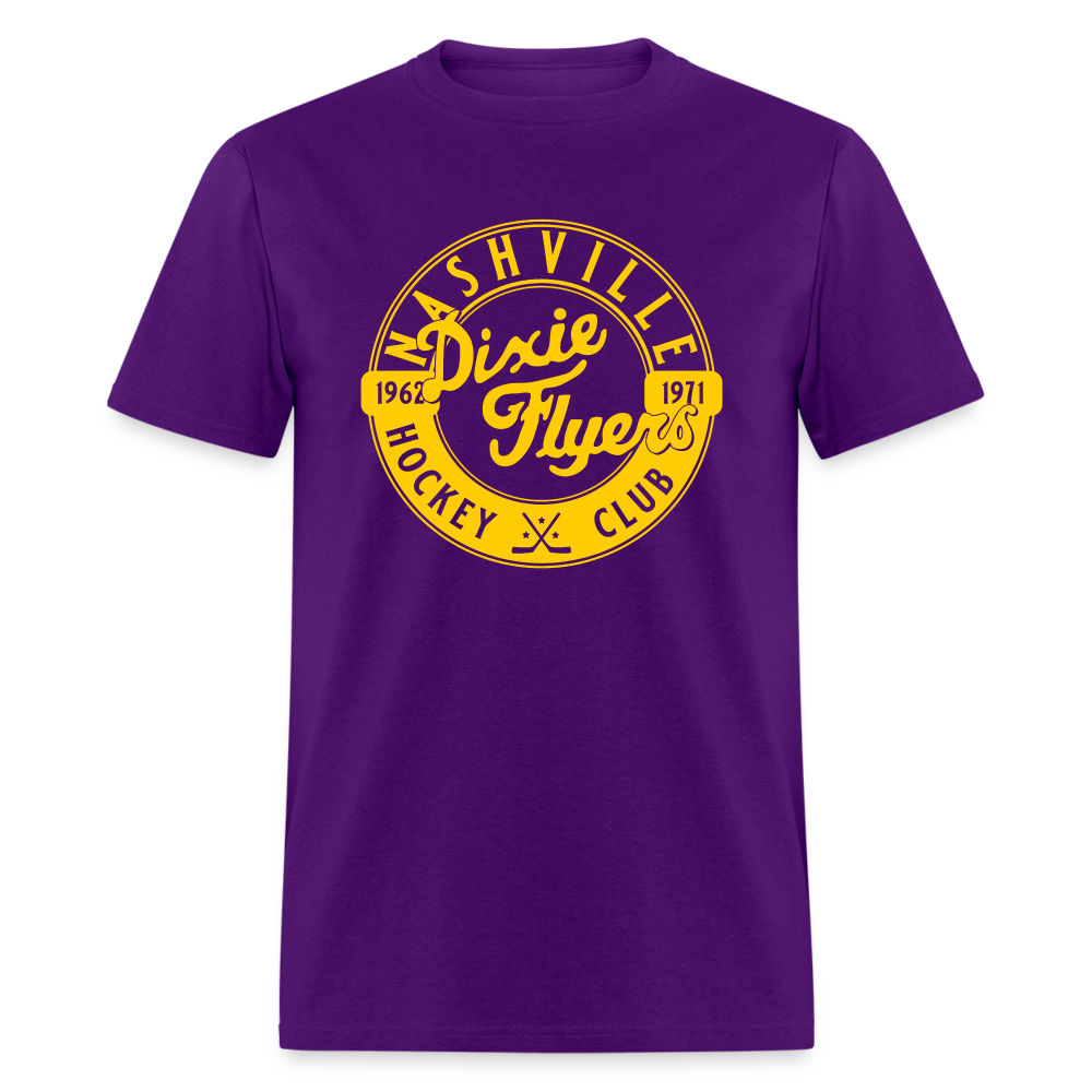 Nashville Dixie Flyers Circular Dated T-Shirt - purple