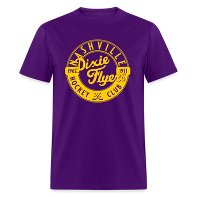 Nashville Dixie Flyers Circular Dated T-Shirt - purple