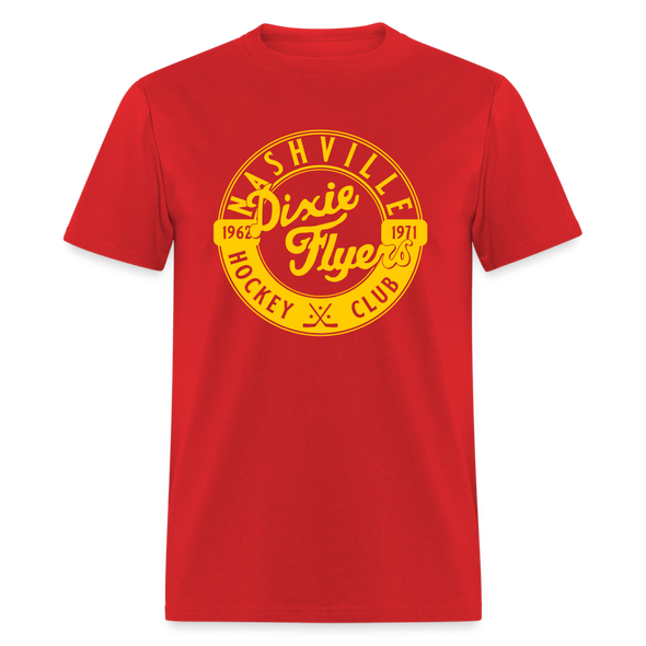 Nashville Dixie Flyers Circular Dated T-Shirt - red