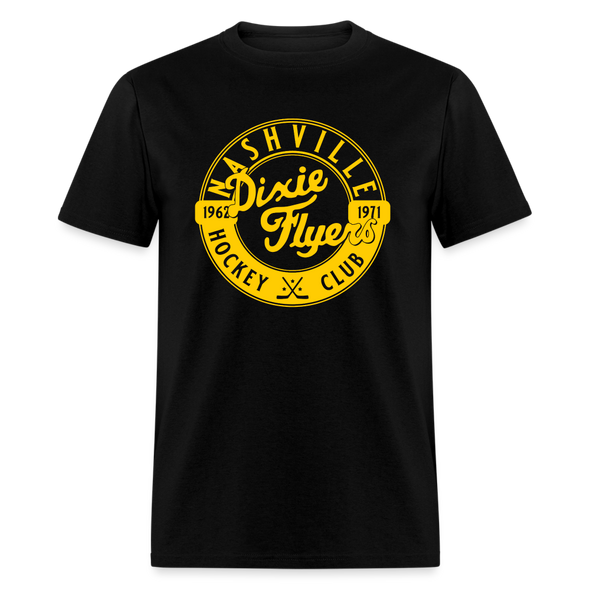 Nashville Dixie Flyers Circular Dated T-Shirt - black