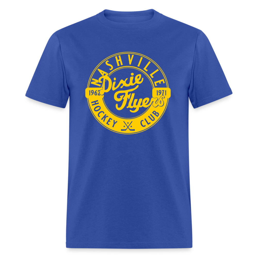 Nashville Dixie Flyers Circular Dated T-Shirt - royal blue