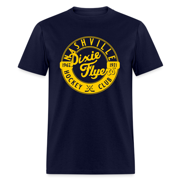 Nashville Dixie Flyers Circular Dated T-Shirt - navy