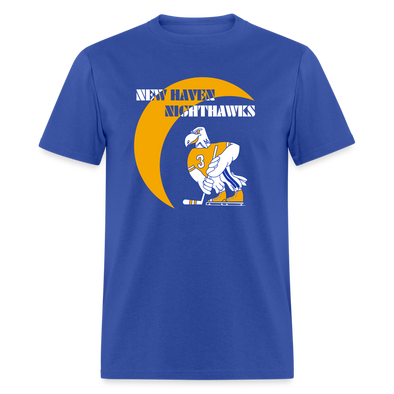 New Haven Nighthawks 1970s T-Shirt - royal blue
