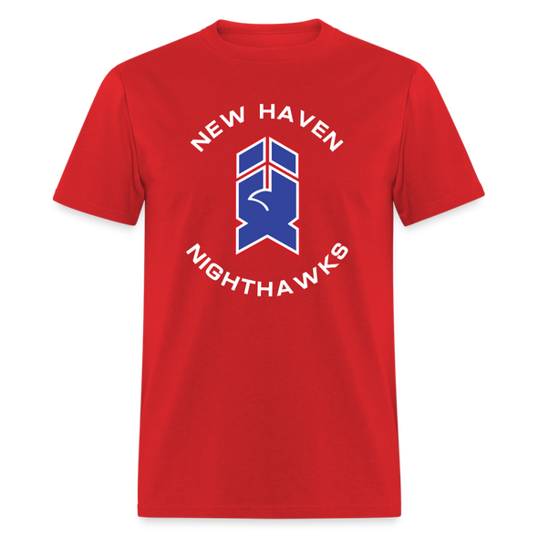 New Haven Nighthawks 1980s T-Shirt - red