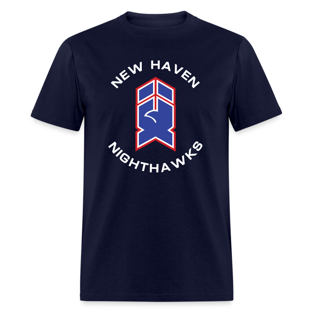 New Haven Nighthawks 1980s T-Shirt - navy