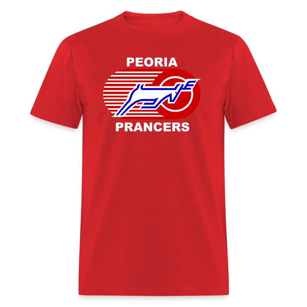 Peoria Prancers T-Shirt - red