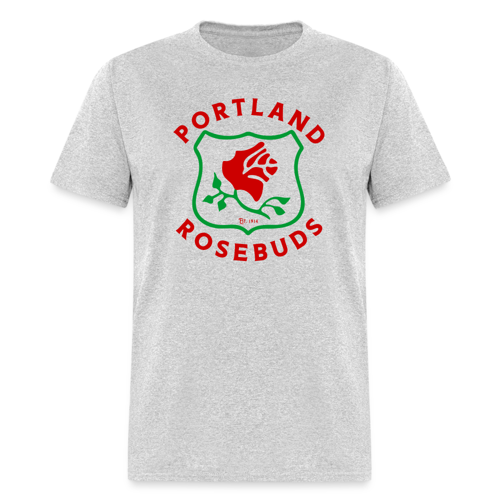 Portland Rosebuds Logo T-Shirt - heather gray