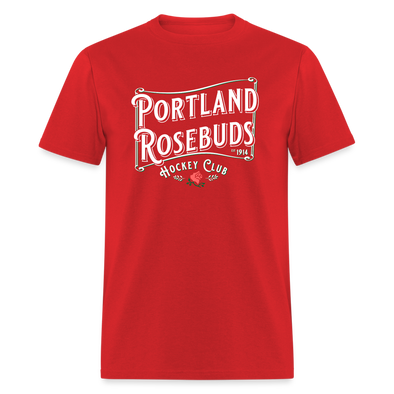 Portland Rosebuds Retro T-Shirt - red