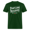 Portland Rosebuds Retro T-Shirt - forest green