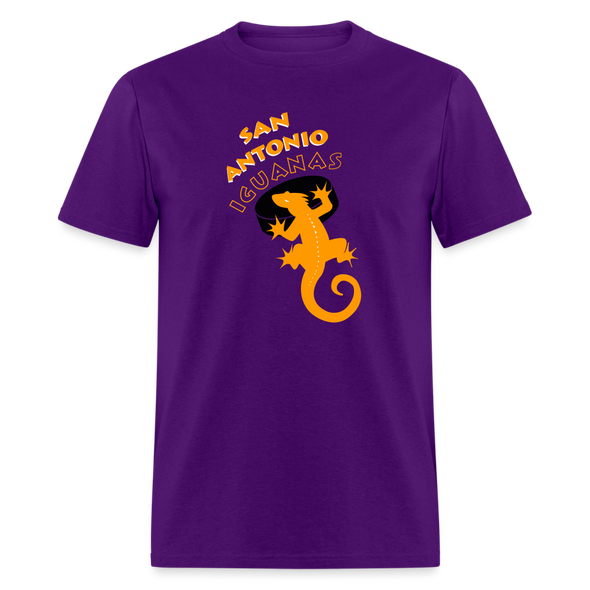 San Antonio Iguanas Purple T-Shirt - purple