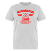Washington Lions Dated T-Shirt (EHL) - heather gray