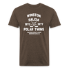 Winston-Salem Polar Twins Dated T-Shirt (SHL) (Premium Tall 60/40) - heather espresso