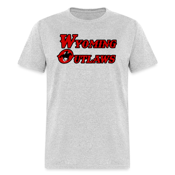 Wyoming Outlaws T-Shirt - heather gray