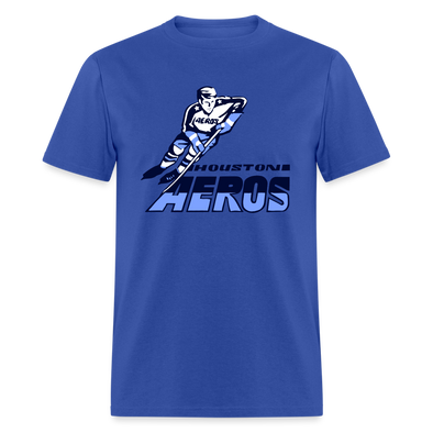 Houston Aeros 1970s T-Shirt - royal blue