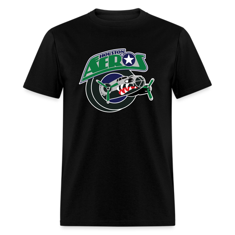 Houston Aeros 1990s T-Shirt - black