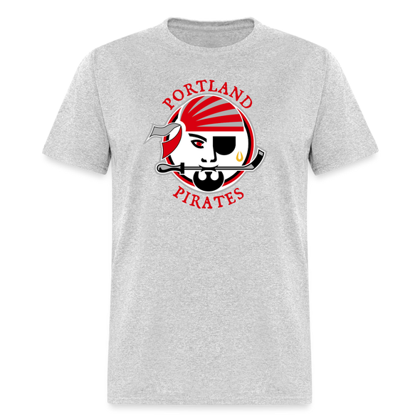 Portland Pirates 1990s T-Shirt - heather gray