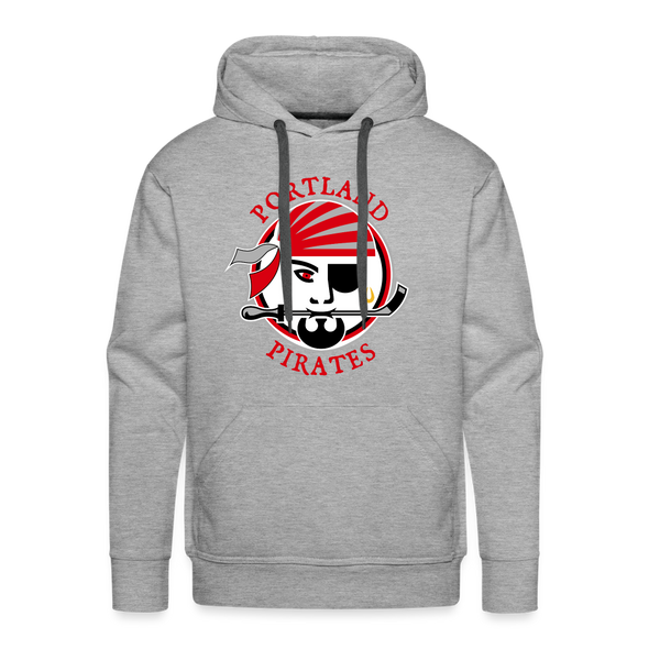 Portland Pirates Hoodie (Premium) - heather grey