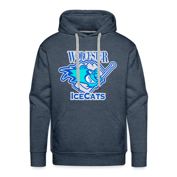 Worcester IceCats Hoodie (Premium) - heather denim